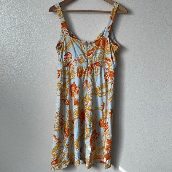 J. Mclaughlin L Blue Nautical Boating Knee Length Dress - Picture 7 of 8